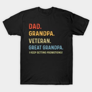 Dad Grandpa Veteran Great Grandpa T-Shirt